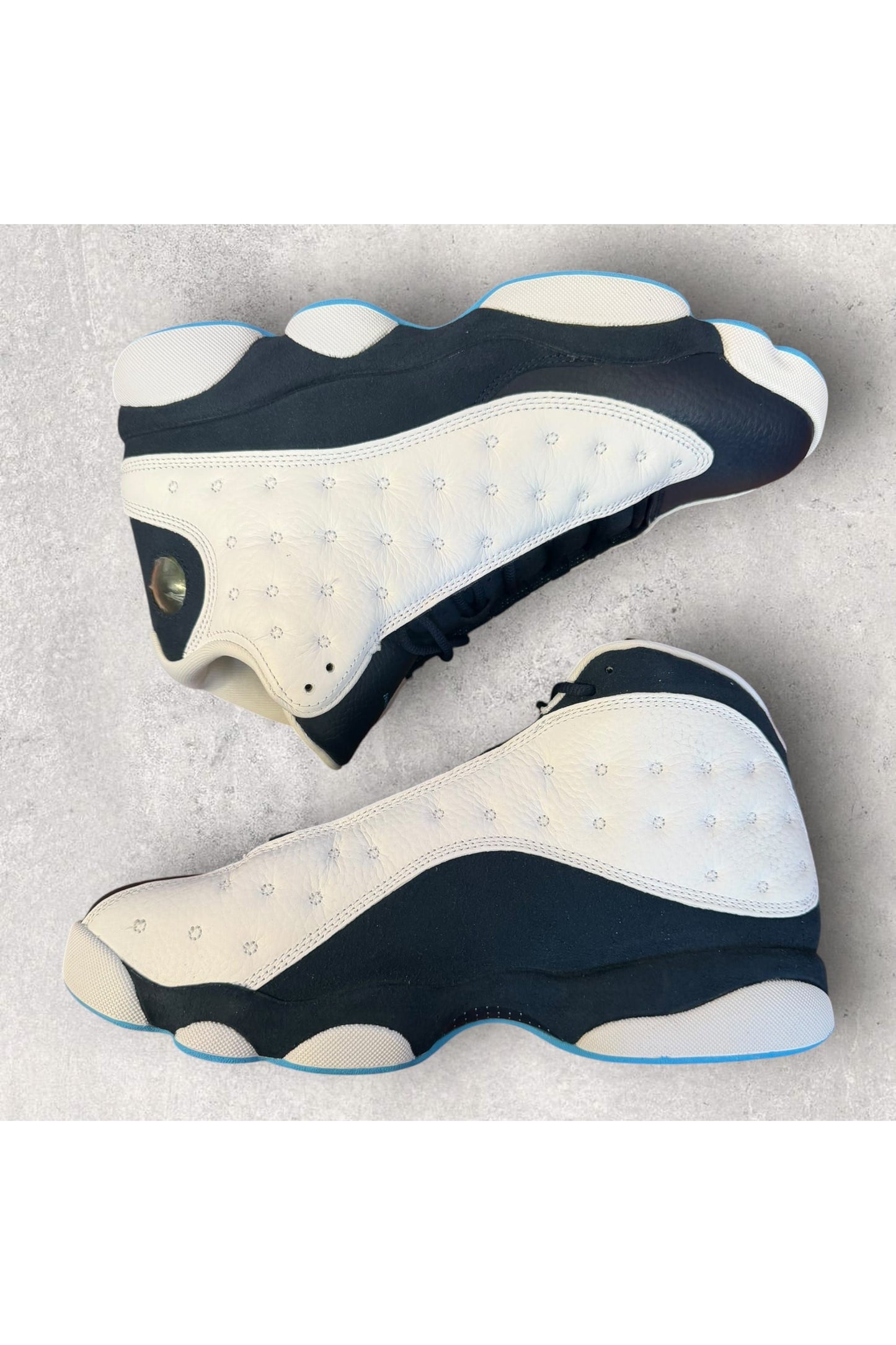 Jordan 13 Retro Obsidian Powder Blue White- SZ 10.5
