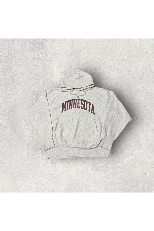 Vintage Made In USA Champion Reverse Weave Minnesota Hoodie- L