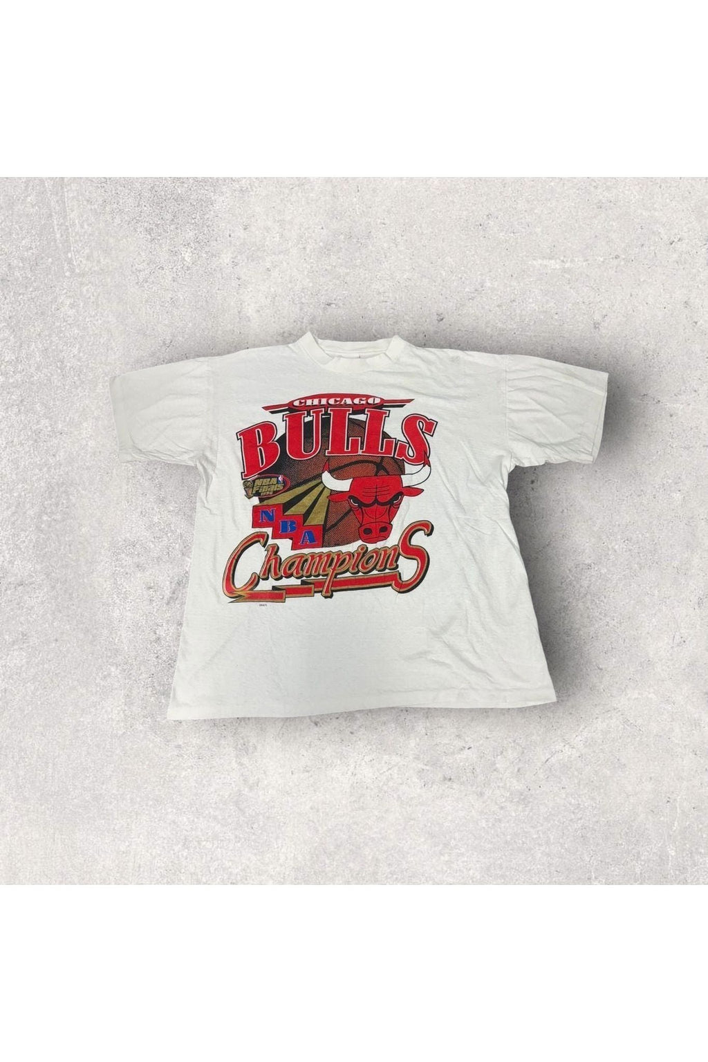 Vintage True Fan 1996 Chicago Bulls NBA Champions Tee- YTH XL