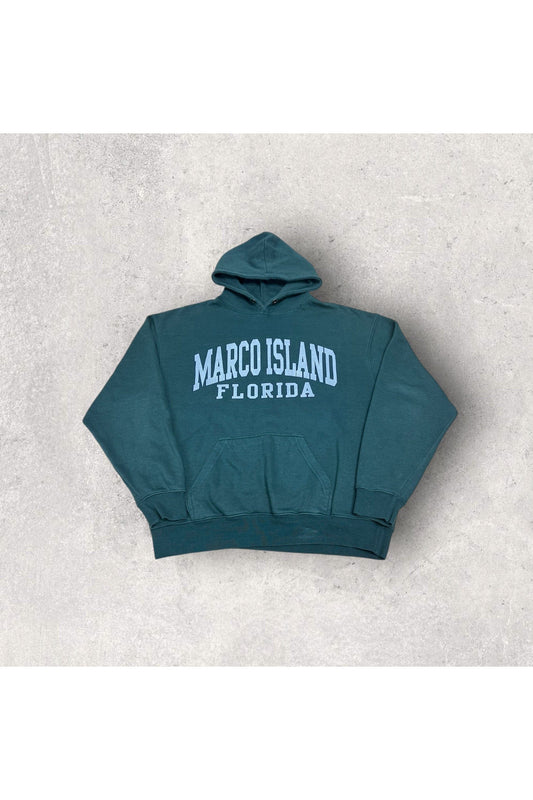 Vintage Pacific & Co. Marco Island Florida Travel Hoodie- L