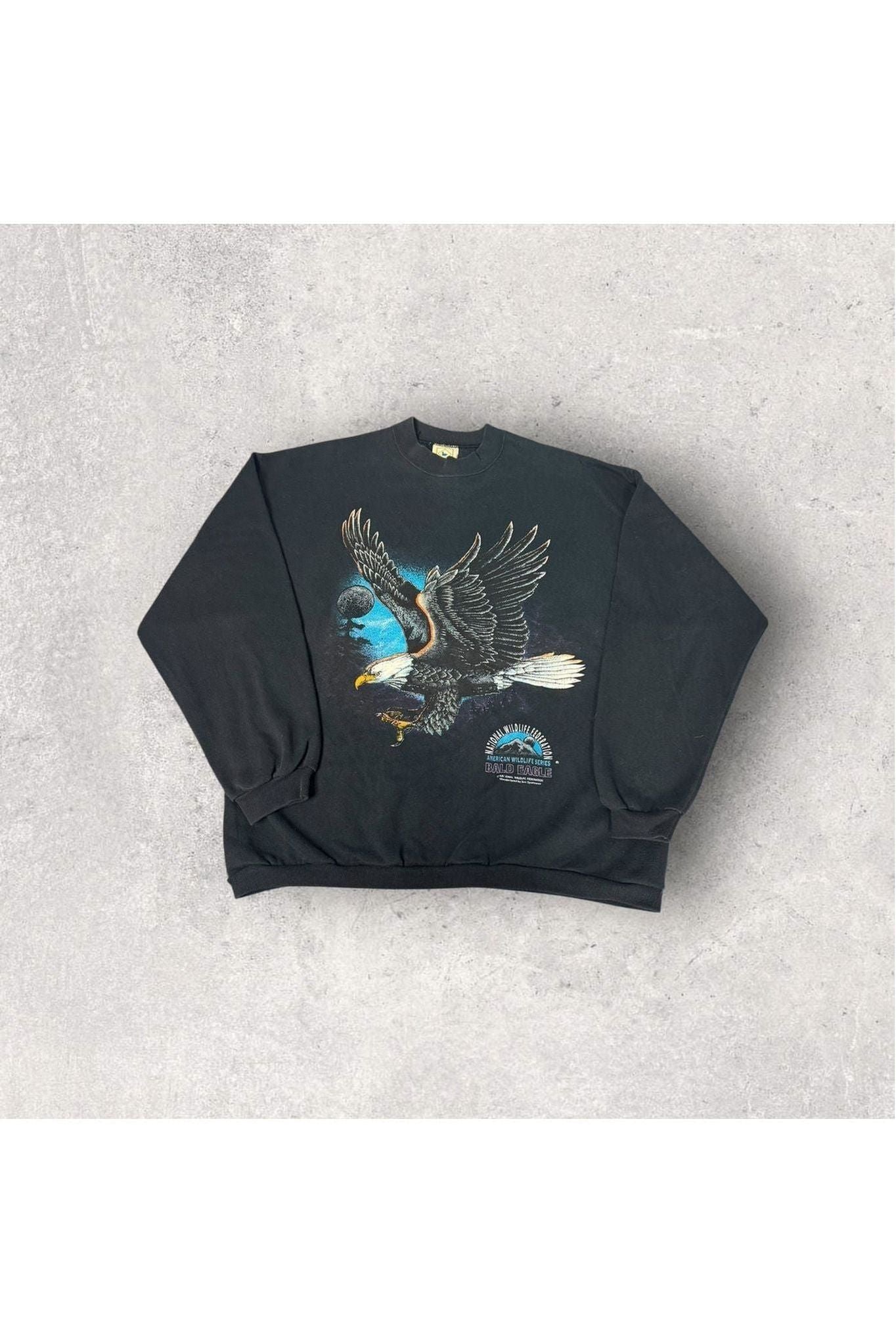Vintage 90s National Wildlife Federation Bald Eagle Crewneck- XL