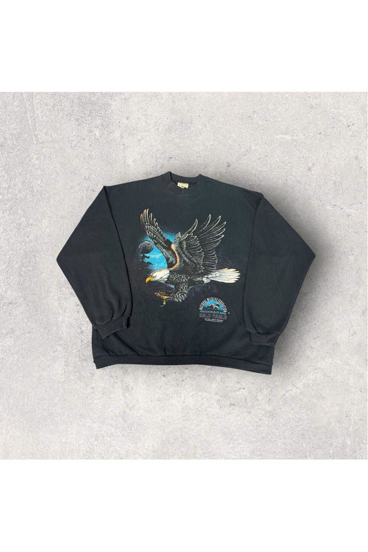 Vintage 90s National Wildlife Federation Bald Eagle Crewneck- XL