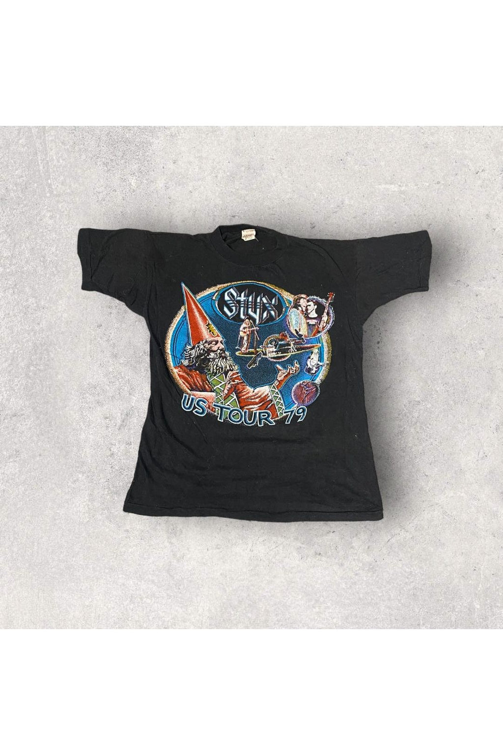 Vintage T-Shirt Junction 1979 STYX US Tour Live In Concert Bootleg Tee- M