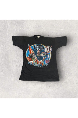 Vintage T-Shirt Junction 1979 STYX US Tour Live In Concert Bootleg Tee- M
