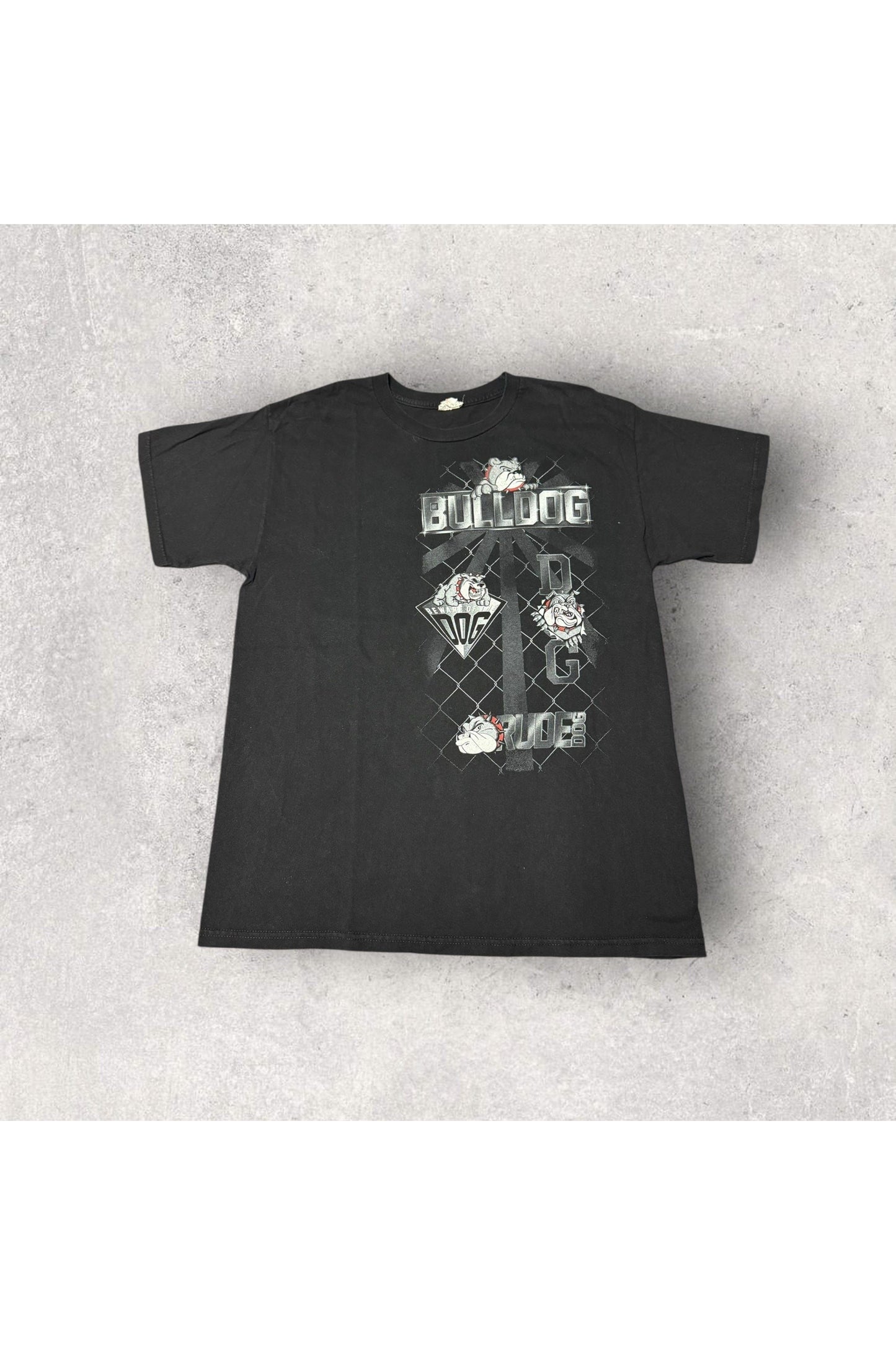 Vintage Y2K Bulldog Tee- L