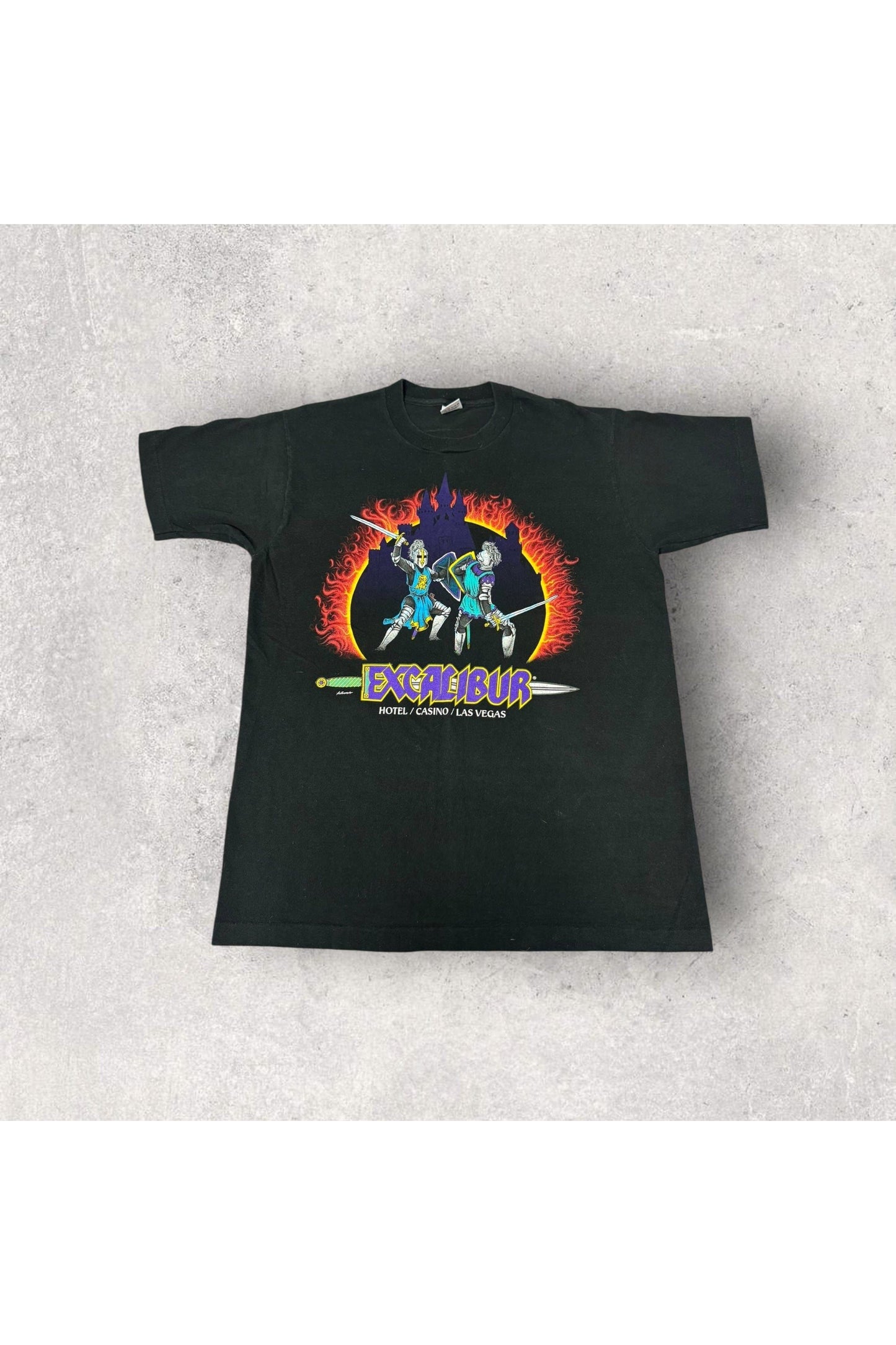 Vintage Single Stitch Excalibur Hotel Casino Tee- L