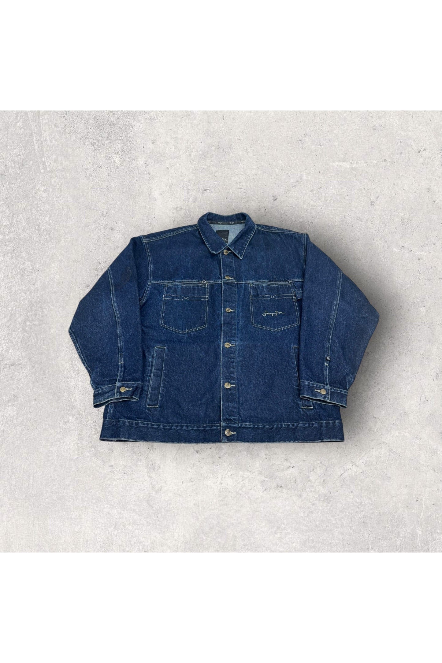 Vintage Y2K Sean John Denim Jean Jacket- XXL