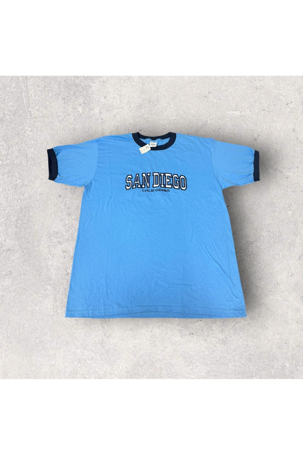 Vintage Deadstock ANVIL San Diego Ringer Tee- L