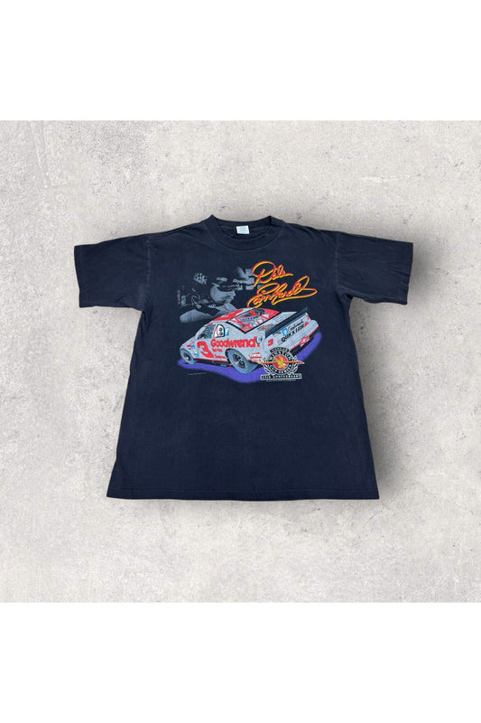 Vintage Made In USA Sports Image 1995 Dale Earnhardt Seven Time Winston Cup Champion Tee- L