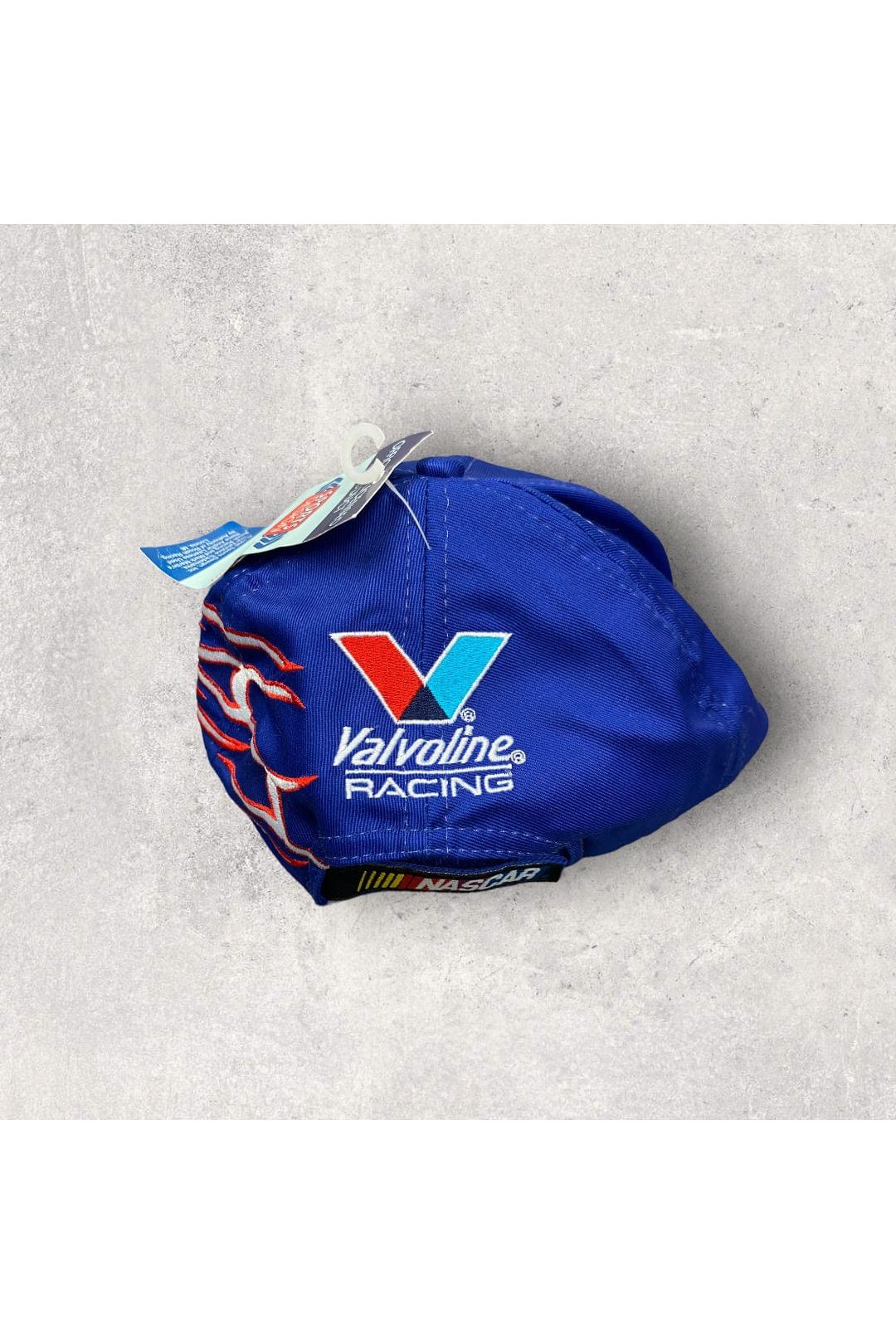 Vintage 1998 Deadstock Valvoline Racing NASCAR Velcro Strap Hat