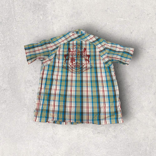 Vintage 2000s Y2K Phat Farm Short Sleeve Button Up- XXL