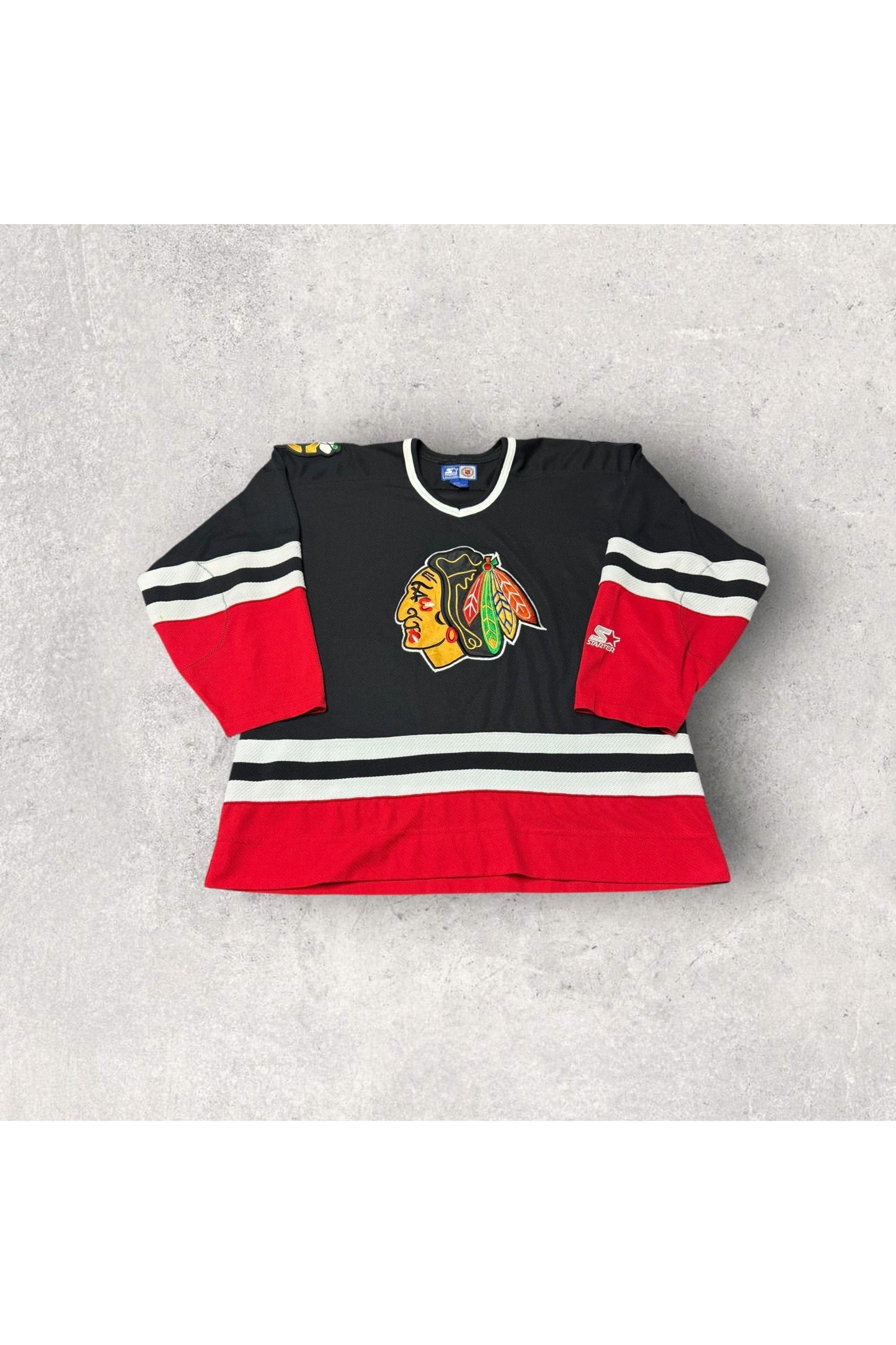 Vintage Starter Chicago Blackhawks Alternate Hockey Jersey- XL