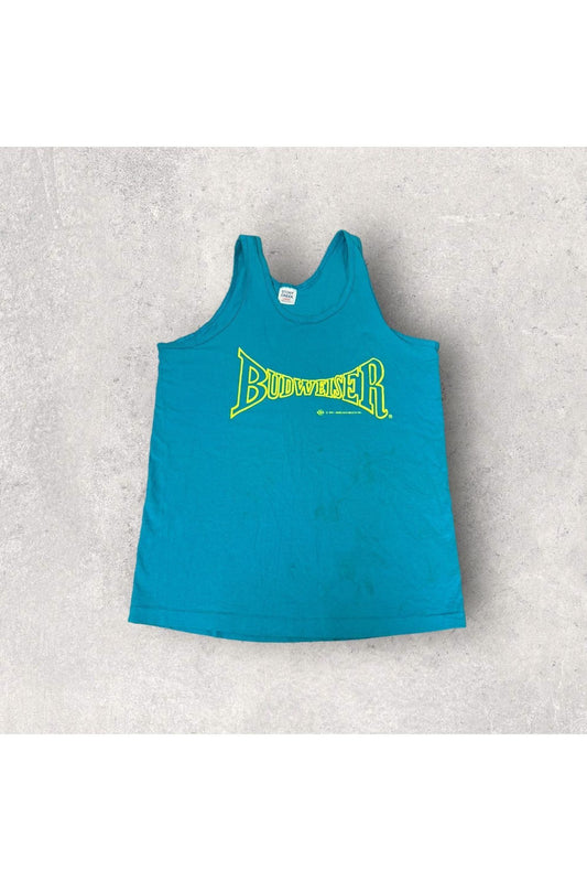 Vintage Made In USA 1991 Budweiser Tank- L