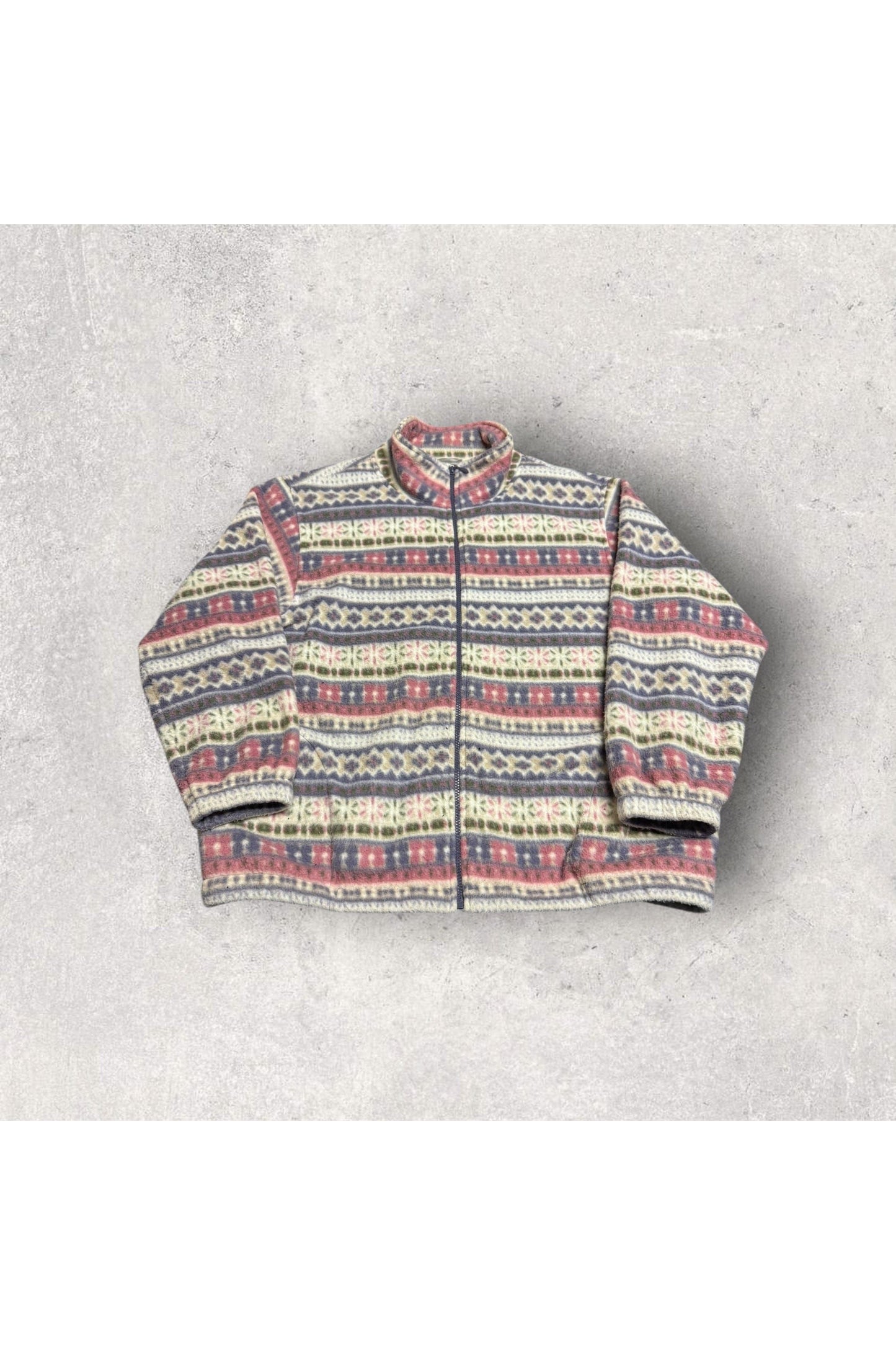 Vintage Alfred Dunner Women's Full Zip Fleece Jacket- XXL