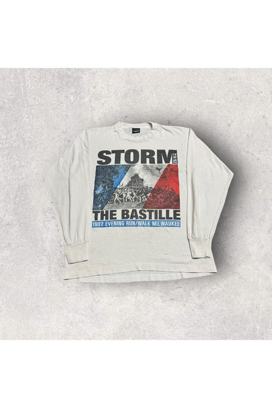 Vintage Best Screen Stars Storm The Bastille 1992 Evening Run/Walk Milwaukee Long Sleeve- L