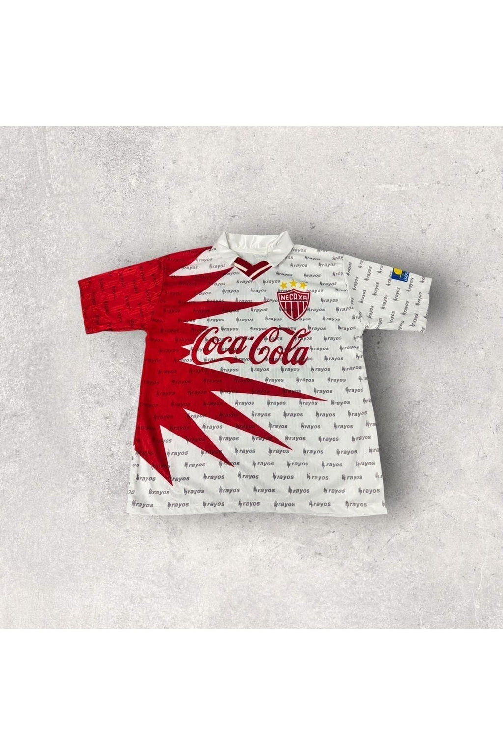 Vintage 90s Necaxa Rayos Coca-Cola Soccer Jersey- XL