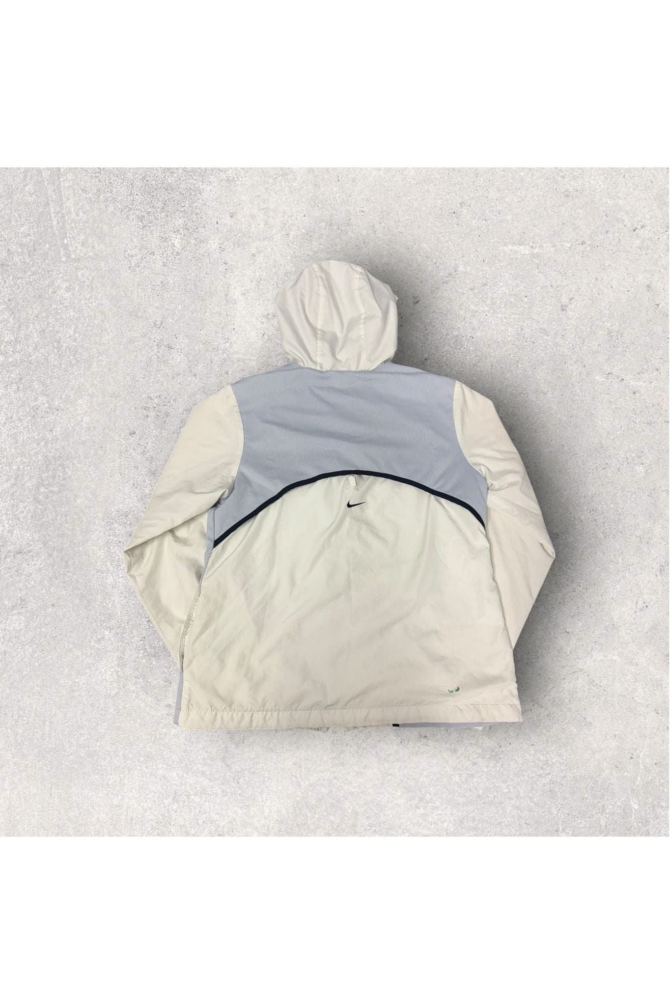 Vintage Nike Silver Tag Women's/Youth Hooded Full Zip Windbreaker- M