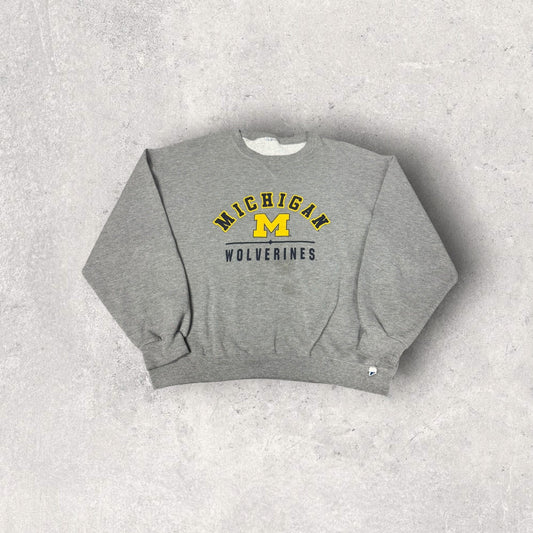 Vintage Russell Michigan Wolverines Crewneck- XXL