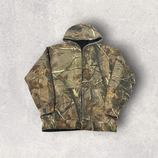 Vintage Winchester Real Tree Camo Zip Up Hoodie- XL