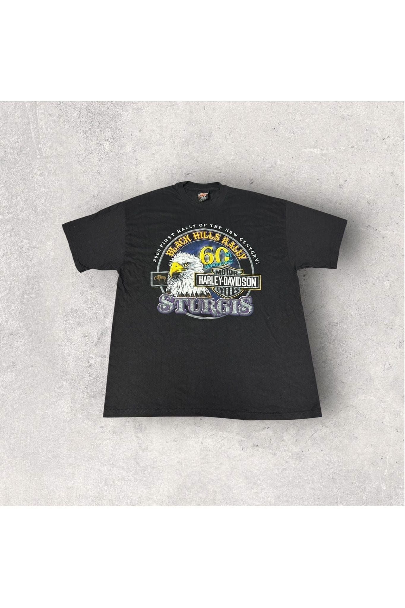 Vintage Harley-Davidson Sturgis 2000 Black Hills Rally Tee- XL