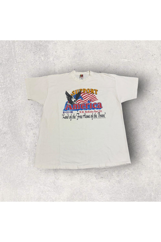 Vintage 2001 Support America 9/11 Memorial Tee- XXL