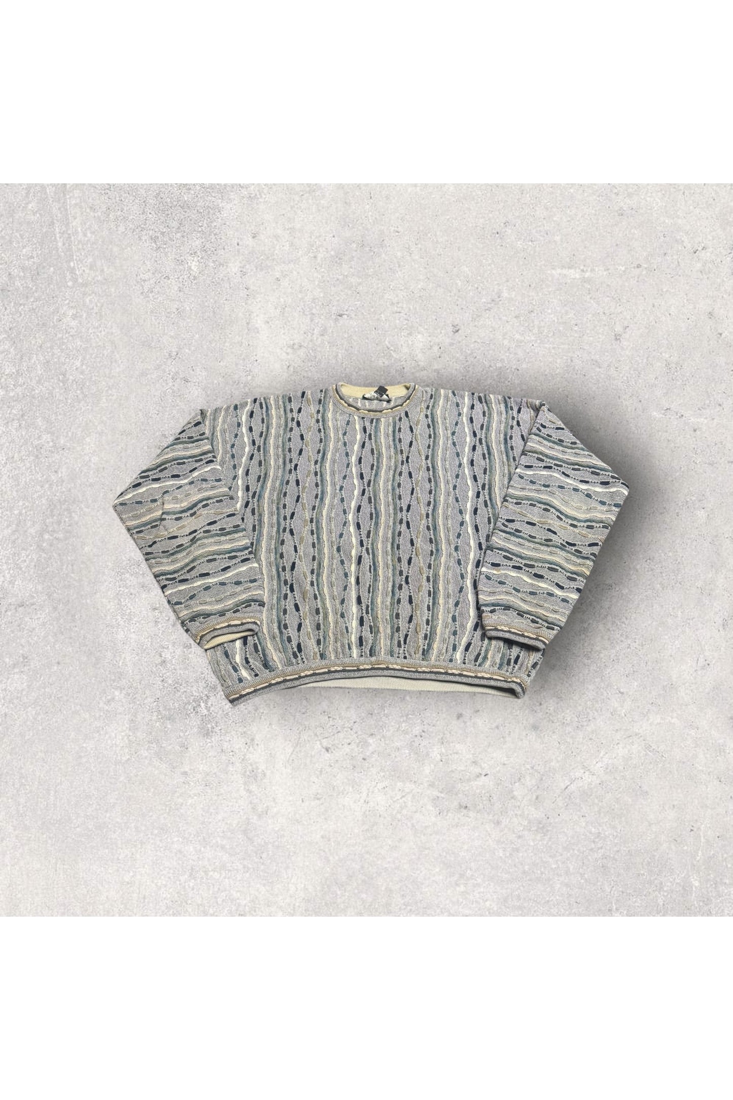 Vintage Tundra Coogi Style Knit Sweater- XLT