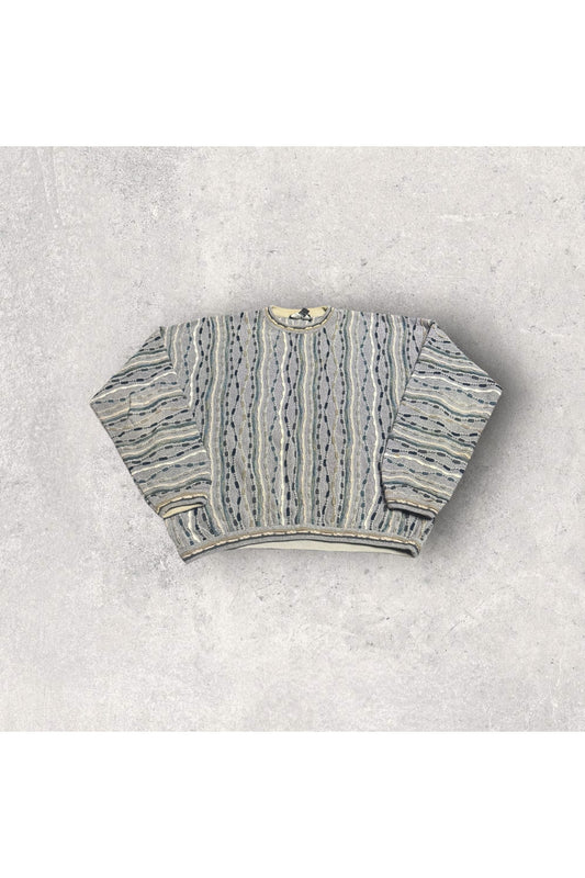 Vintage Tundra Coogi Style Knit Sweater- XLT