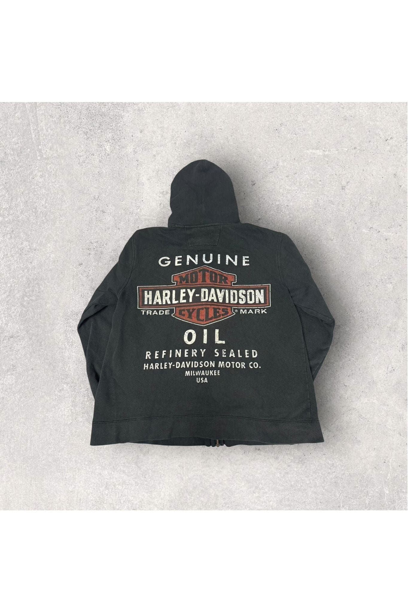 2000s Harley-Davidson Motorcycles Full Zip Hoodie- M