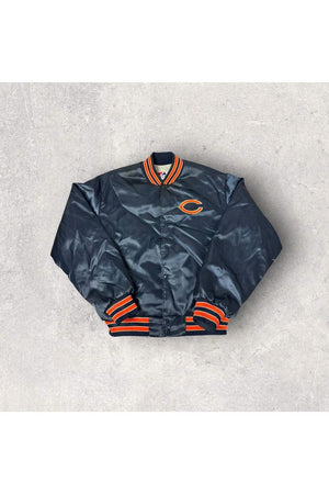 Vintage Swingster Made In USA Chicago Bears Satin Bomber Jacket- L