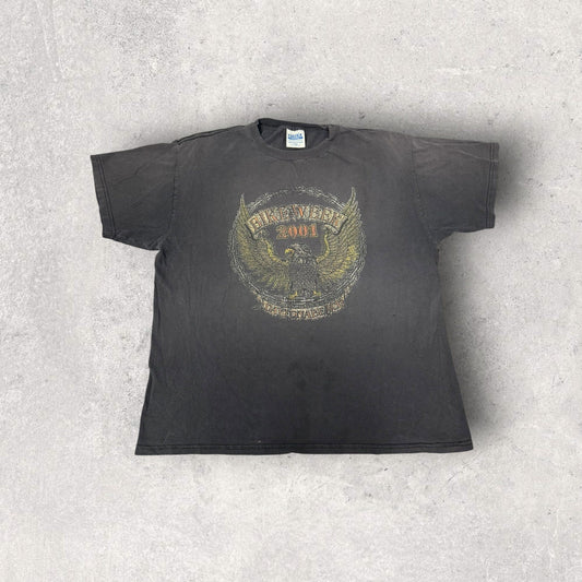 Vintage Tultex Bike Week 2001 Daytona Beach Tee- L