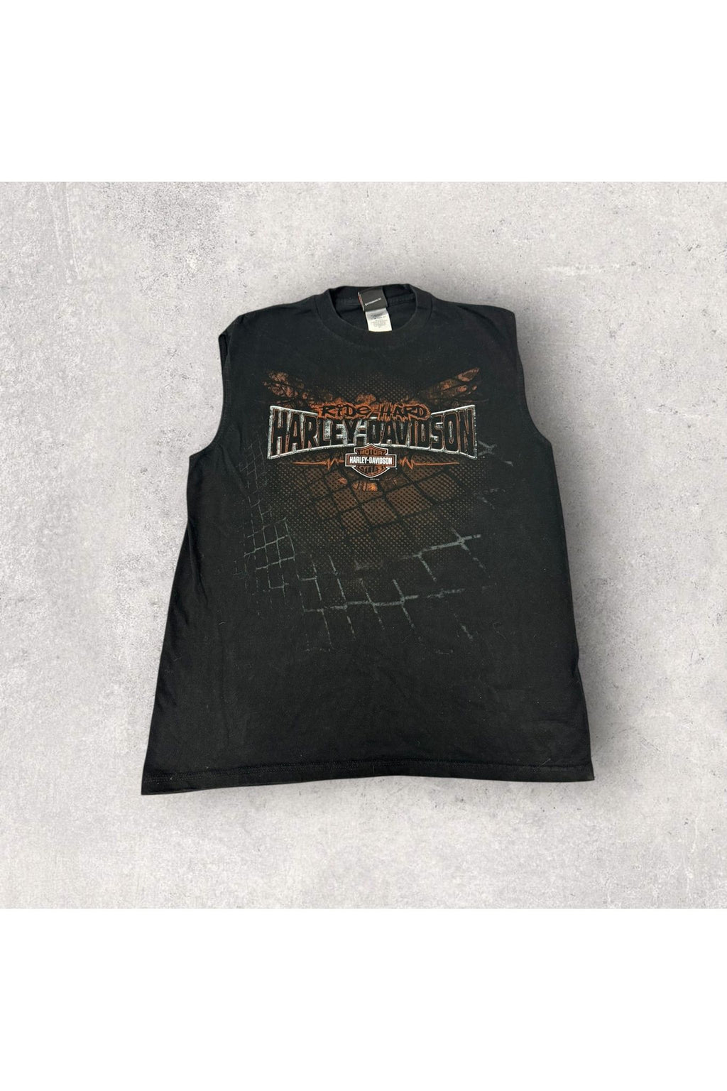 2011 Ride Hard Wabash Valley Harley-Davidson Sleeveless Tee- L