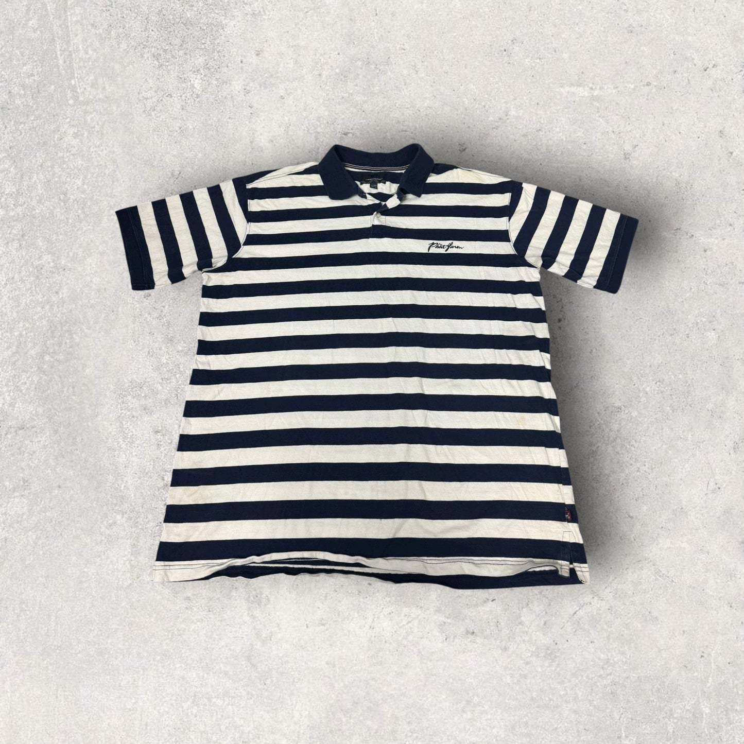 Vintage 2000s Y2K Phat Farm Embroidered Stripped Polo- 3XL