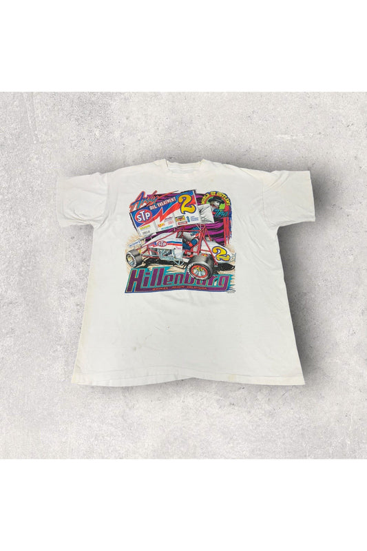 Vintage Single Stitch Andy Hillenburg World of Outlaws Tour Racing Tee- XL