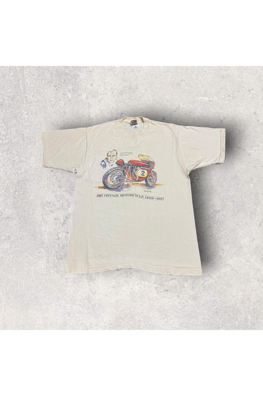 Vintage 1997 Vintage Motorcycle Days Dick Mann Winner Tee- M