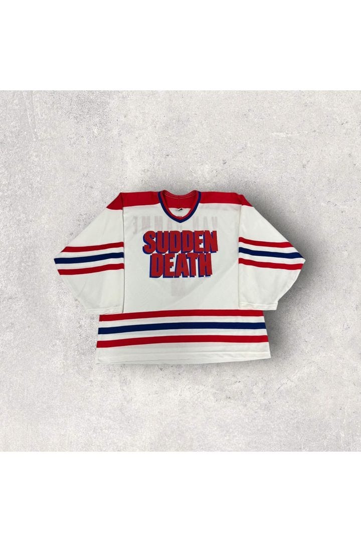 Vintage 1995 CCM Sudden Death Van Damme Hockey Jersey- L