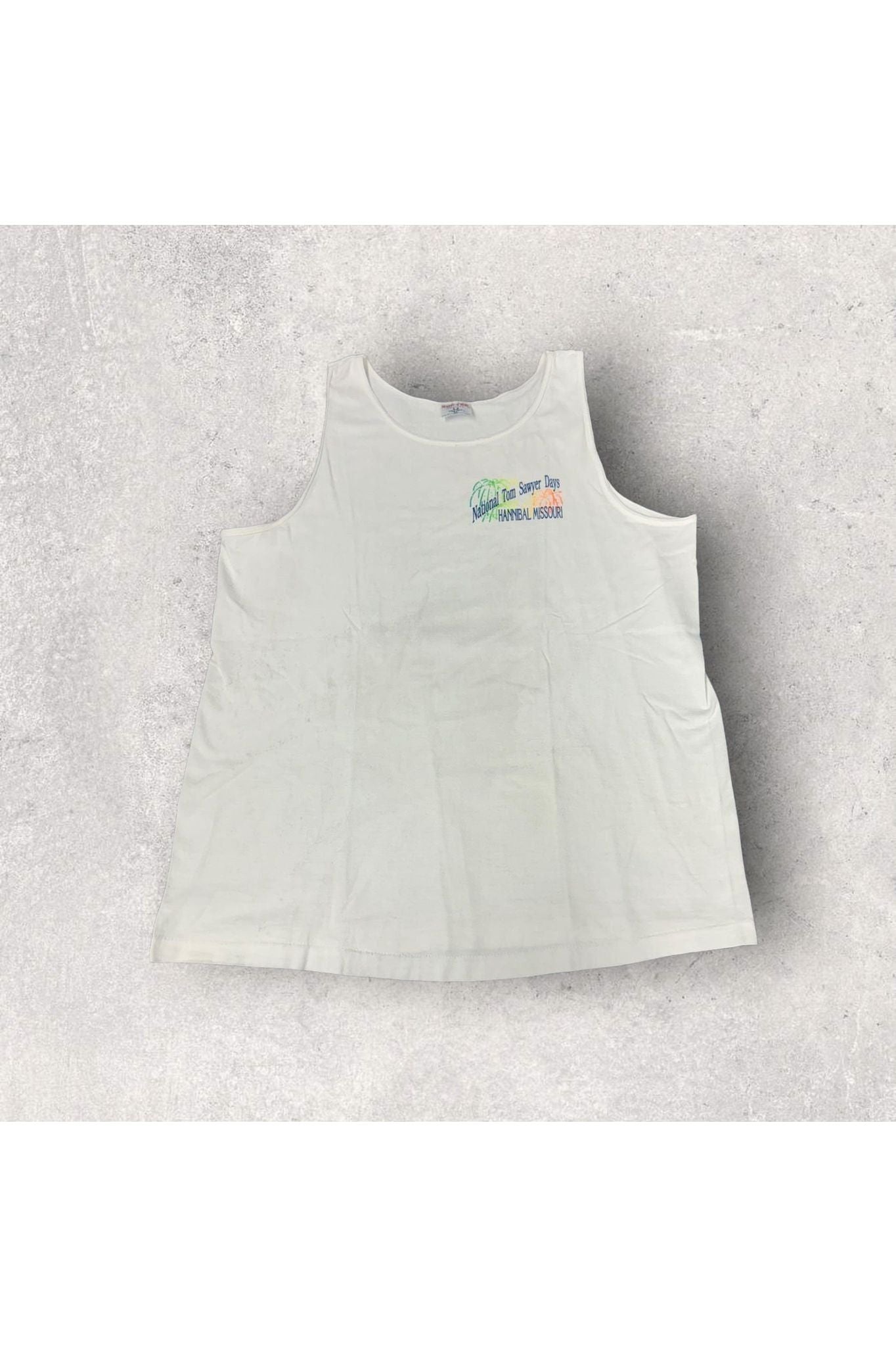 Vintage Sof Tee National Tom Sawyer Days Hannibal Missouri Tank- XL