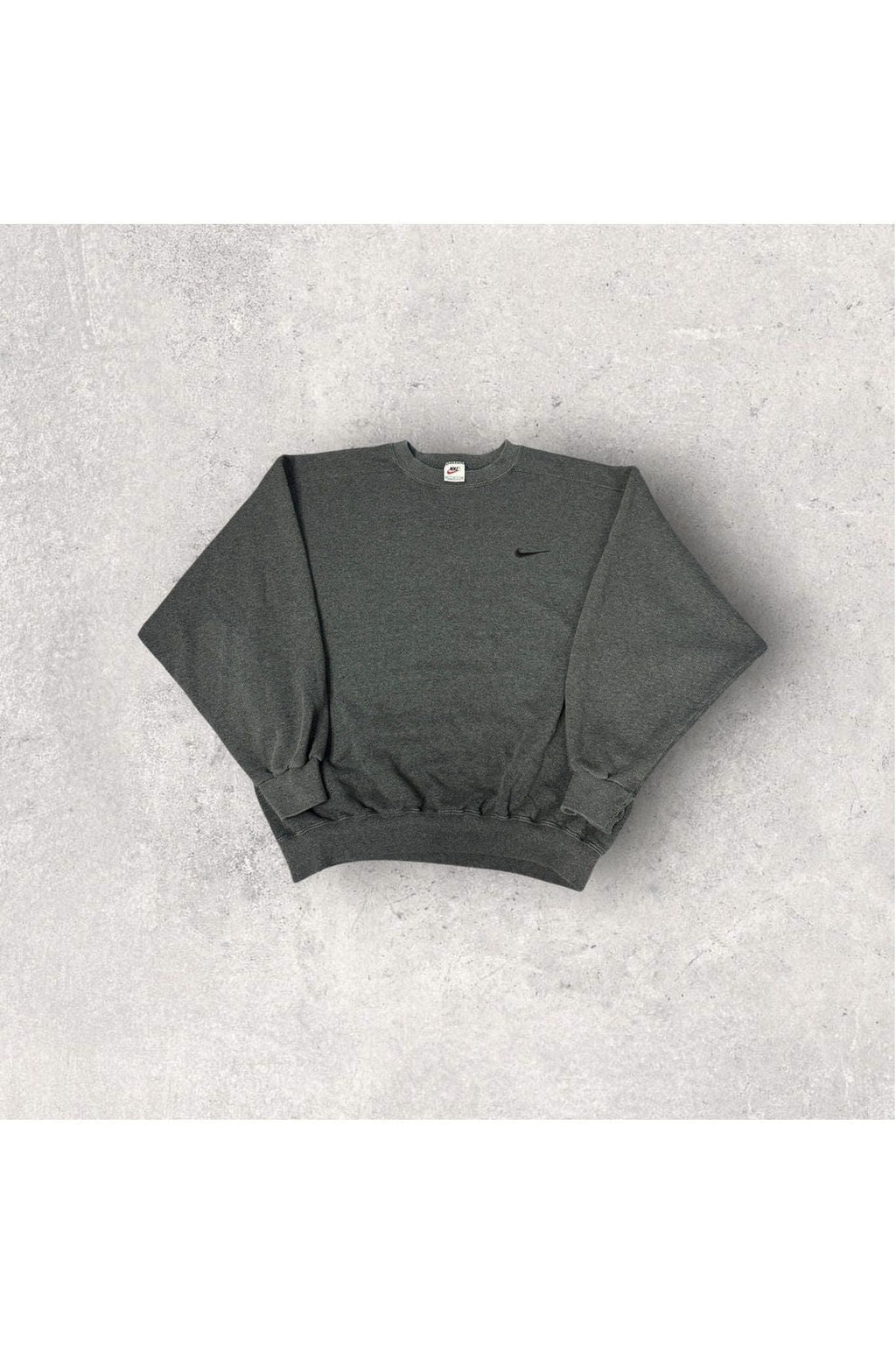 Vintage 90s Nike Made In USA Embroidered Swoosh Crewneck- M