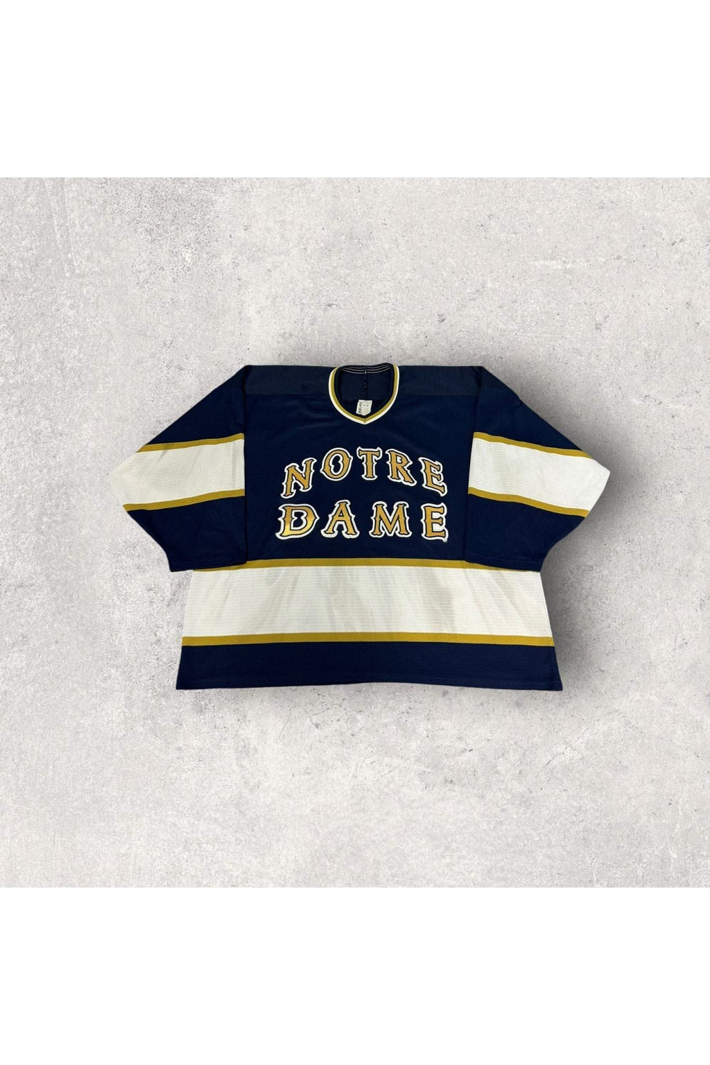 Vintage Bauer Notre Dame Hockey Jersey- XXL