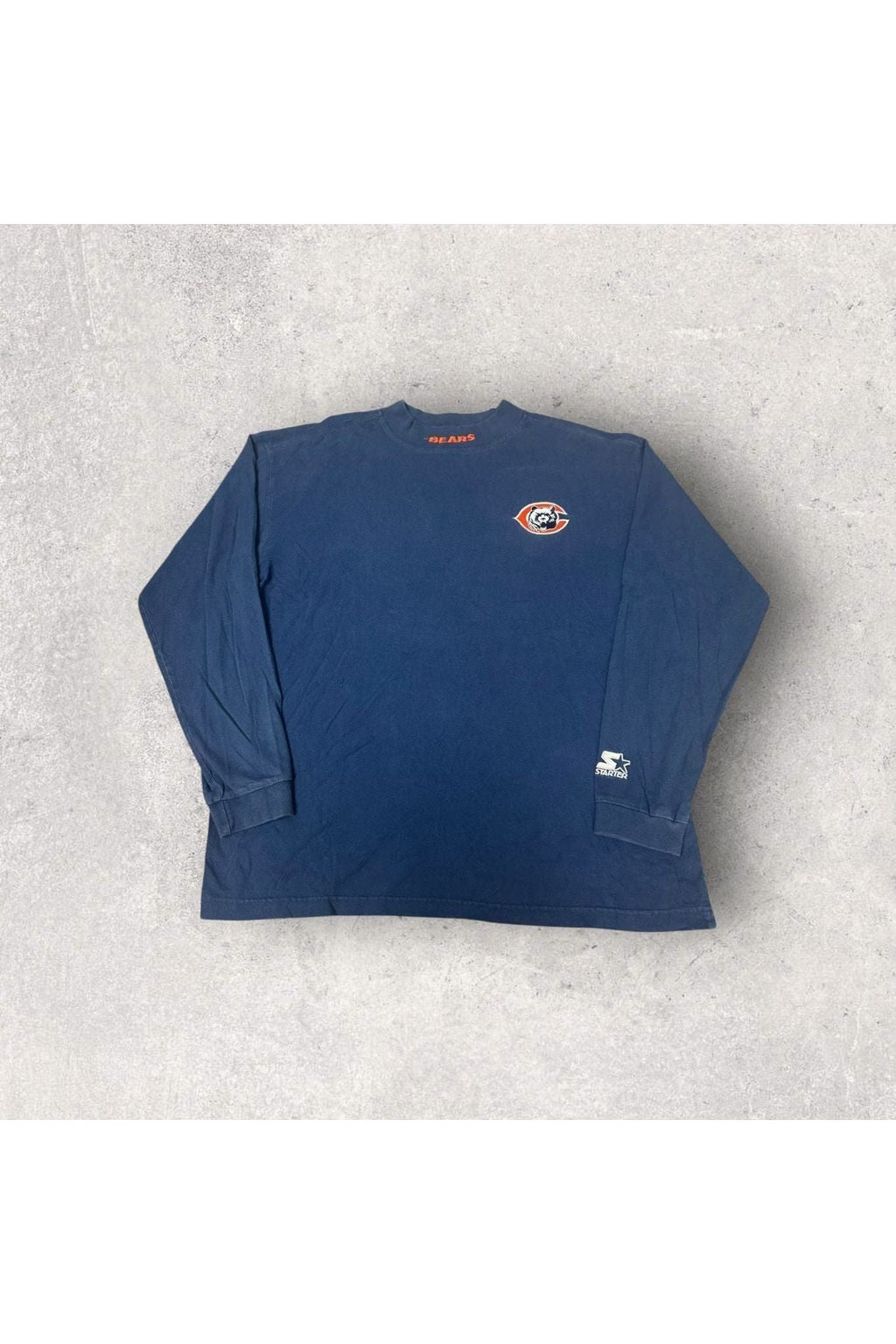 Vintage Starter Chicago Bears Mock Neck Long Sleeve- XXL