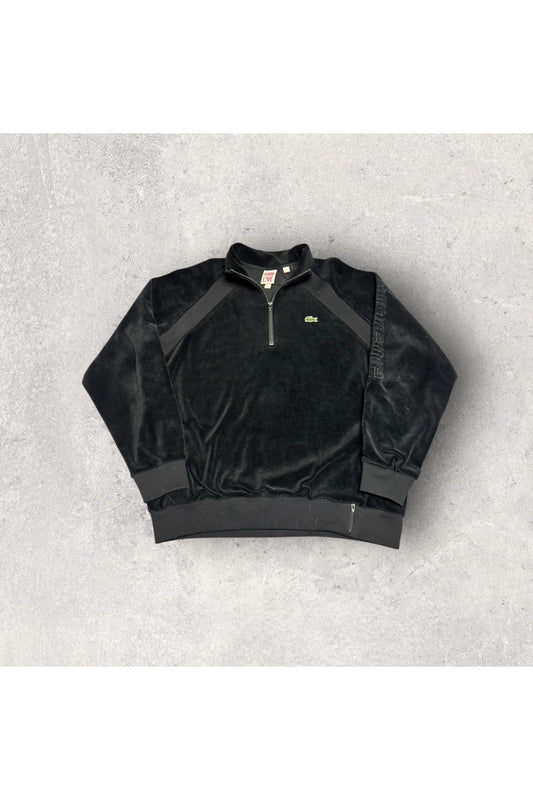 2018 SUPREME x Lacoste Velour 1/2 Zip Track Jacket- L