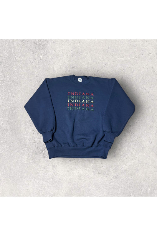 Vintage Jerzees Indiana Embroidered Crewneck- M
