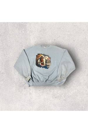 Vintage Jerzees Native American Nature Crewneck- XXL