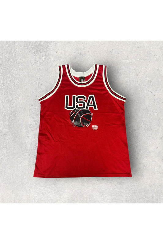 Vintage USA Olympics Basketball Jersey- L