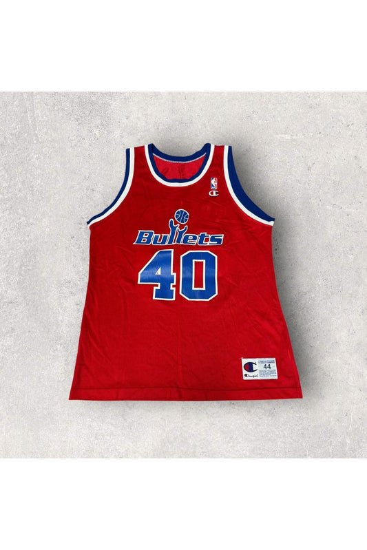 Vintage Champion Washington Bullets Calbert Cheaney Jersey- SZ 44