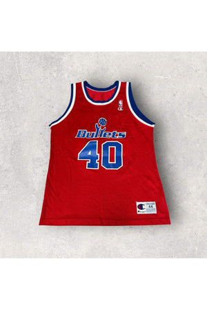 Vintage Champion Washington Bullets Calbert Cheaney Jersey- SZ 44