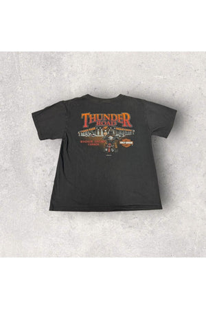 Vintage 90s Thunder Road Harley-Davidson Windsor Ontario Canada Rattle Snake Tee- S