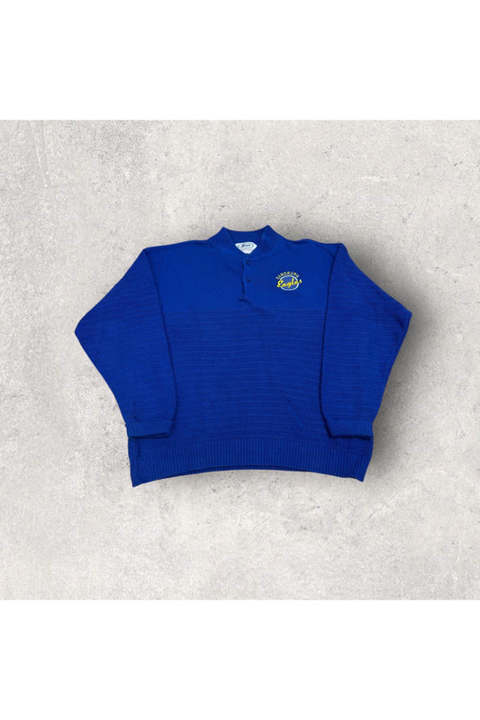 Vintage Neff Made In USA Sandburg Eagles Knit Button Up Sweater- L