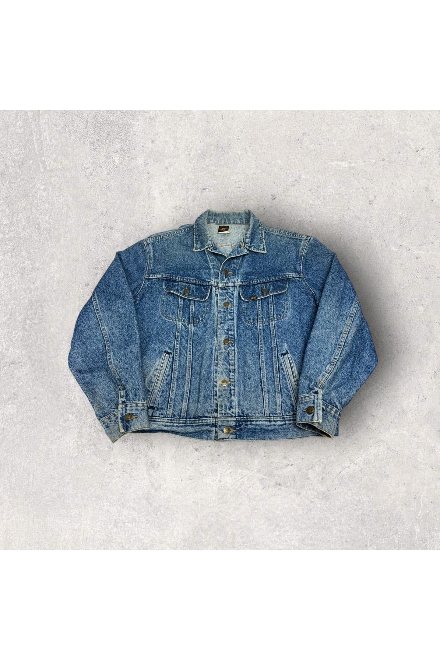 Vintage LEE Riders PATD-153438 Denim Trucker Jacket- L (46 L)