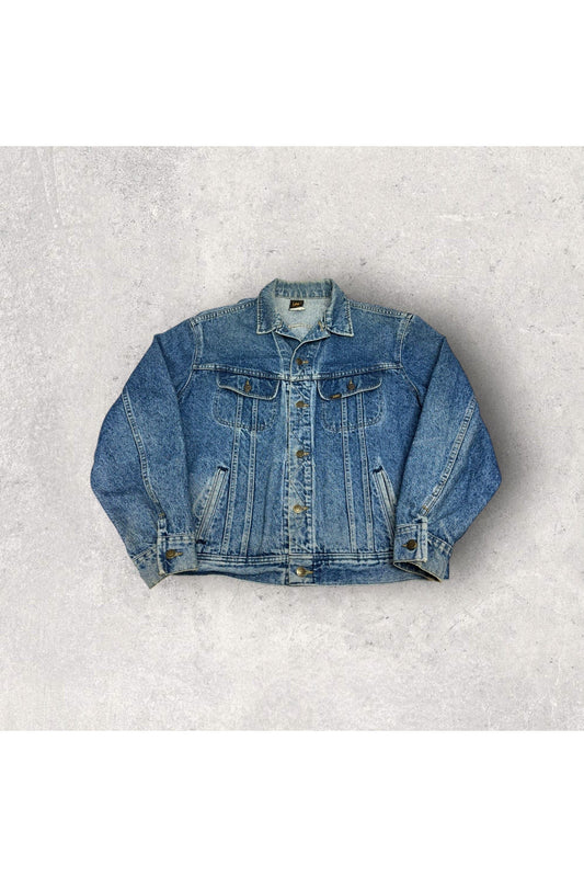 Vintage LEE Riders PATD-153438 Denim Trucker Jacket- L (46 L)