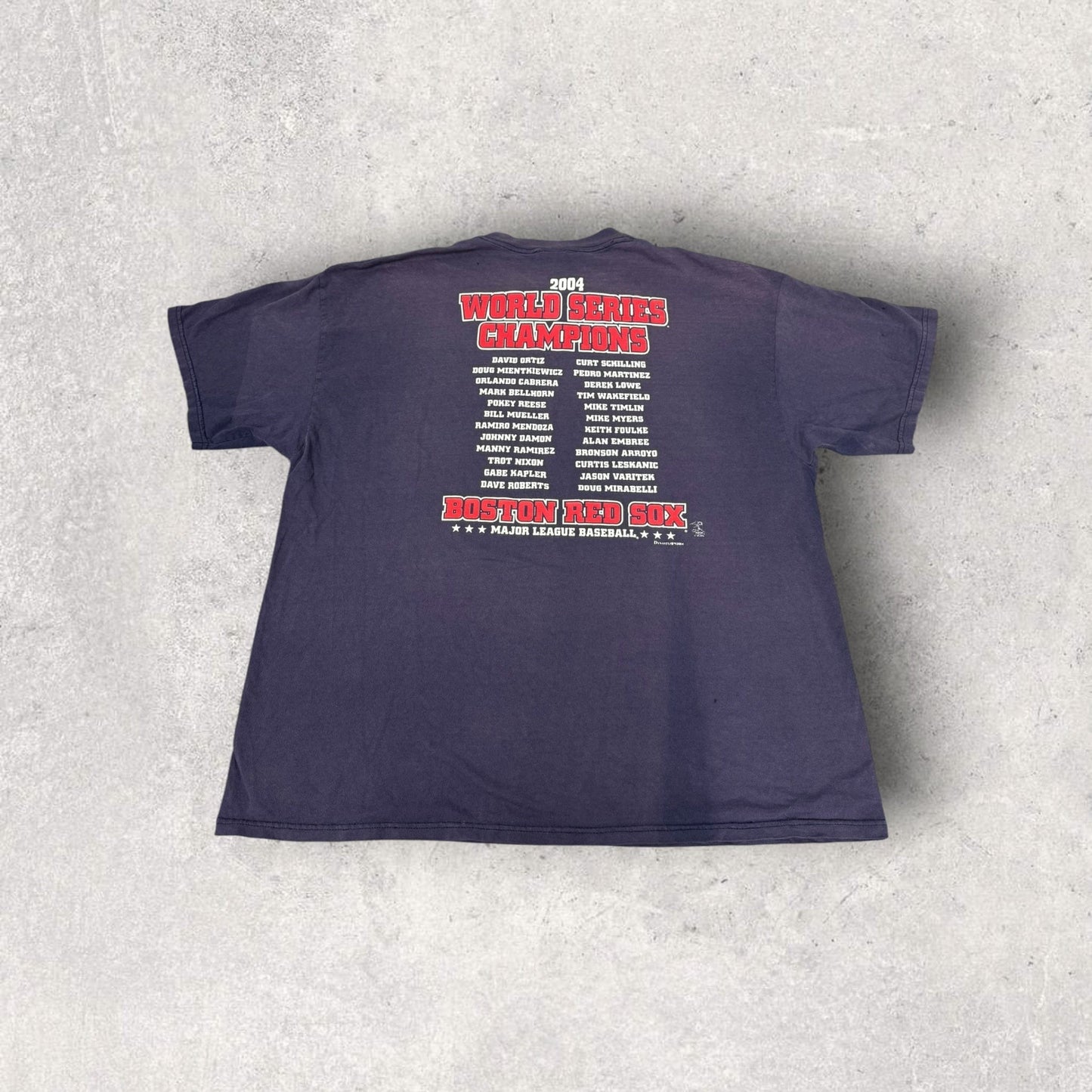Vintage Dynasty Boston Red Sox 2004 World Series Champions Tee- XXL